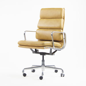 SOLD Herman Miller Eames High Soft Pad Aluminum Executive Desk Chairs 2x Available Tan