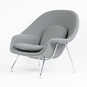 SOLD Brand New Eero Saarinen Womb Chair Knoll International Full-Size Gray Fabric 1x