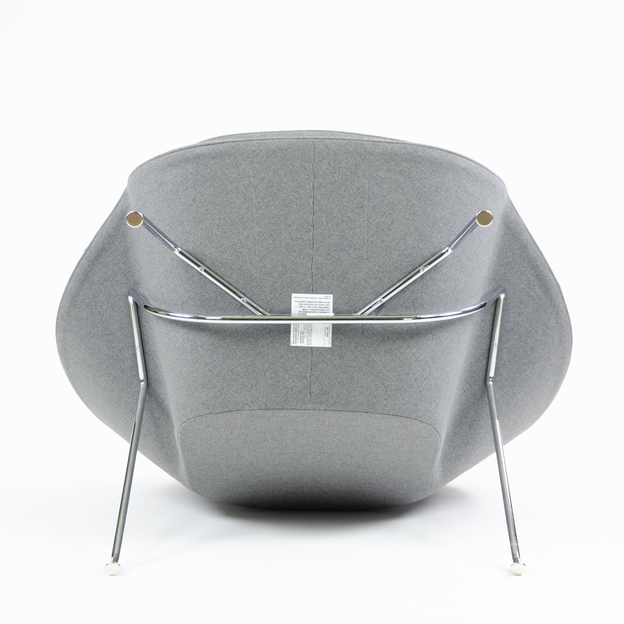 SOLD Brand New Eero Saarinen Womb Chair Knoll International Full-Size Gray Fabric 1x