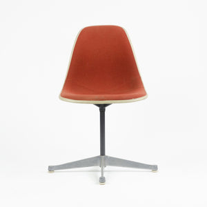 SOLD Eames Herman Miller Fiberglass Shell Chairs Alexander Girard Fabric Set Of Four