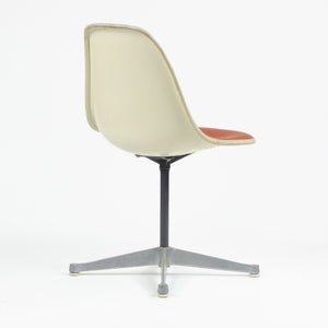 SOLD Eames Herman Miller Fiberglass Shell Chairs Alexander Girard Fabric Set Of Four