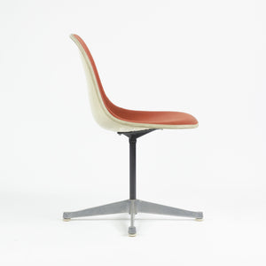 SOLD Eames Herman Miller Fiberglass Shell Chairs Alexander Girard Fabric Set Of Four