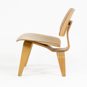 SOLD Eames Herman Miller 1953 LCW Lounge Chair Wood Evans Calico Ash