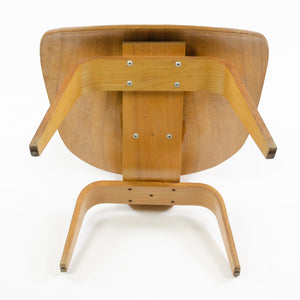 SOLD Eames Herman Miller 1953 LCW Lounge Chair Wood Evans Calico Ash