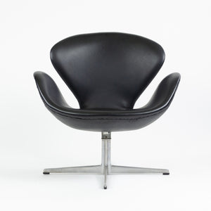 SOLD 1960's Arne Jacobsen Fritz Hansen Denmark Swan Chair Leather Upholstery