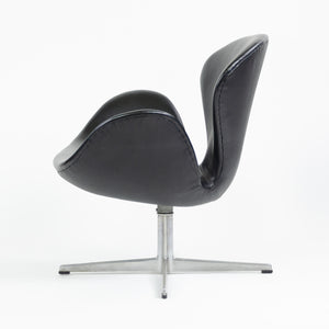 SOLD 1960's Arne Jacobsen Fritz Hansen Denmark Swan Chair Leather Upholstery