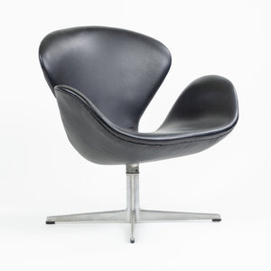 SOLD 1960's Arne Jacobsen Fritz Hansen Denmark Swan Chair Leather Upholstery