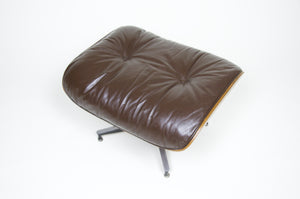 SOLD Brown Eames Lounge Chair With Ottoman with Brazilian Rosewood