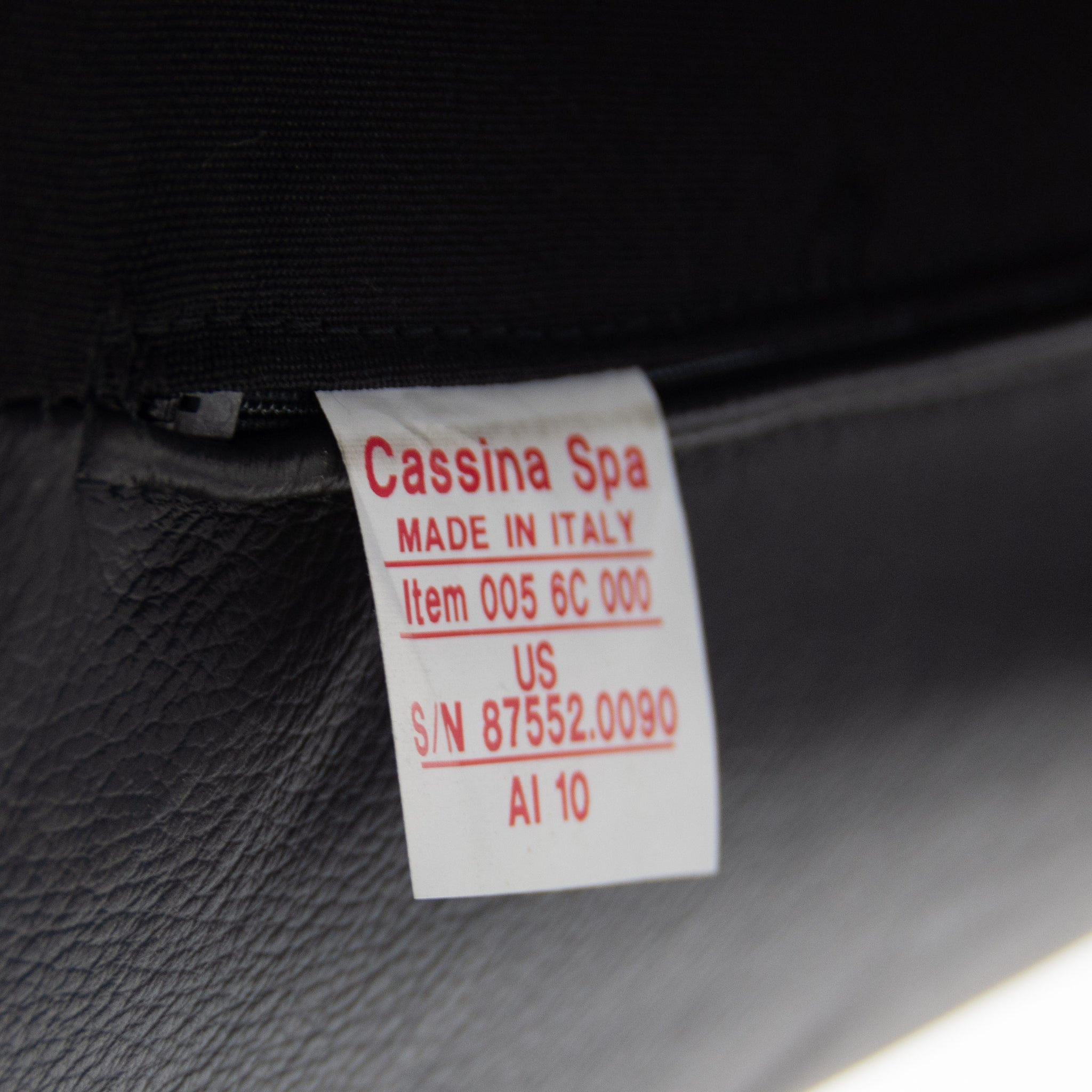 SOLD 2010's Cassina Italy Le Corbusier LC5 Two-Seater Sofa Daybed Black Leather