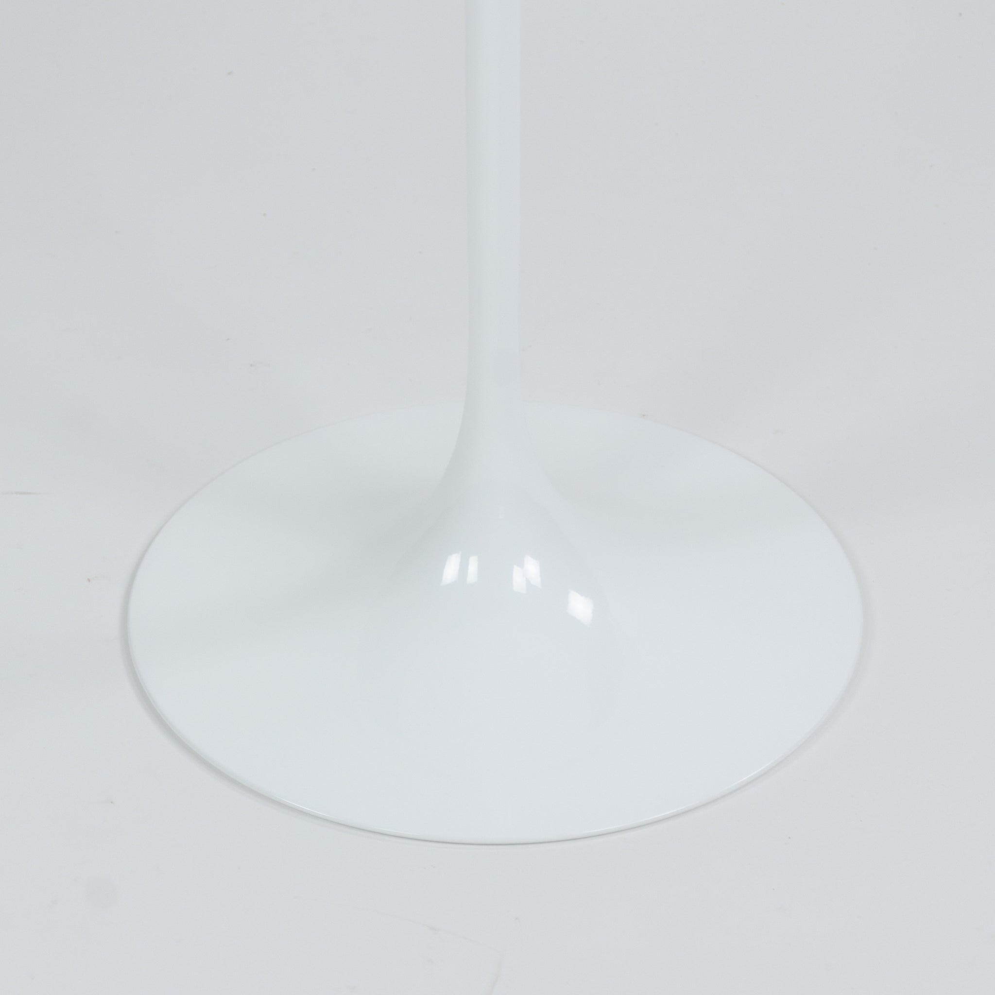 SOLD New Eero Saarinen For Knoll 16 Inch Tulip Side Table Matte White Marble Top 2x