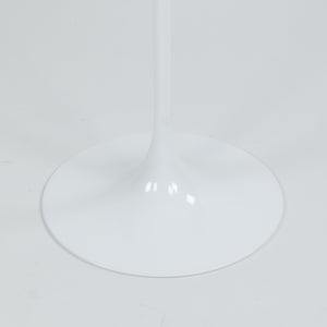 SOLD New Eero Saarinen For Knoll 16 Inch Tulip Side Table Matte White Marble Top 2x