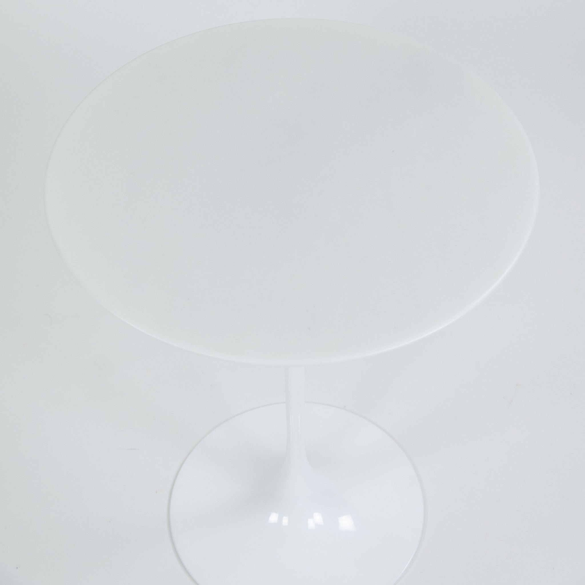 SOLD New Eero Saarinen For Knoll 16 Inch Tulip Side Table Matte White Marble Top 2x