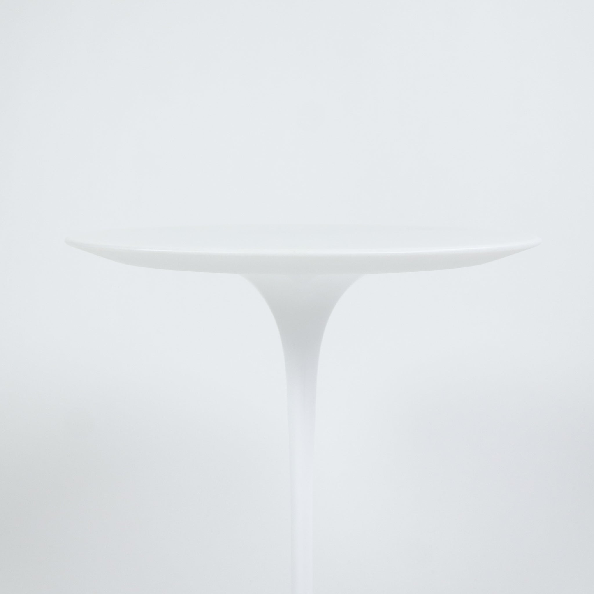 SOLD New Eero Saarinen For Knoll 16 Inch Tulip Side Table Matte White Marble Top 2x