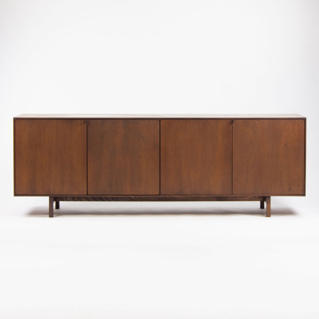 SOLD 1960's Florence Knoll Museum Quality Walnut Credenza Cabinet Sideboard