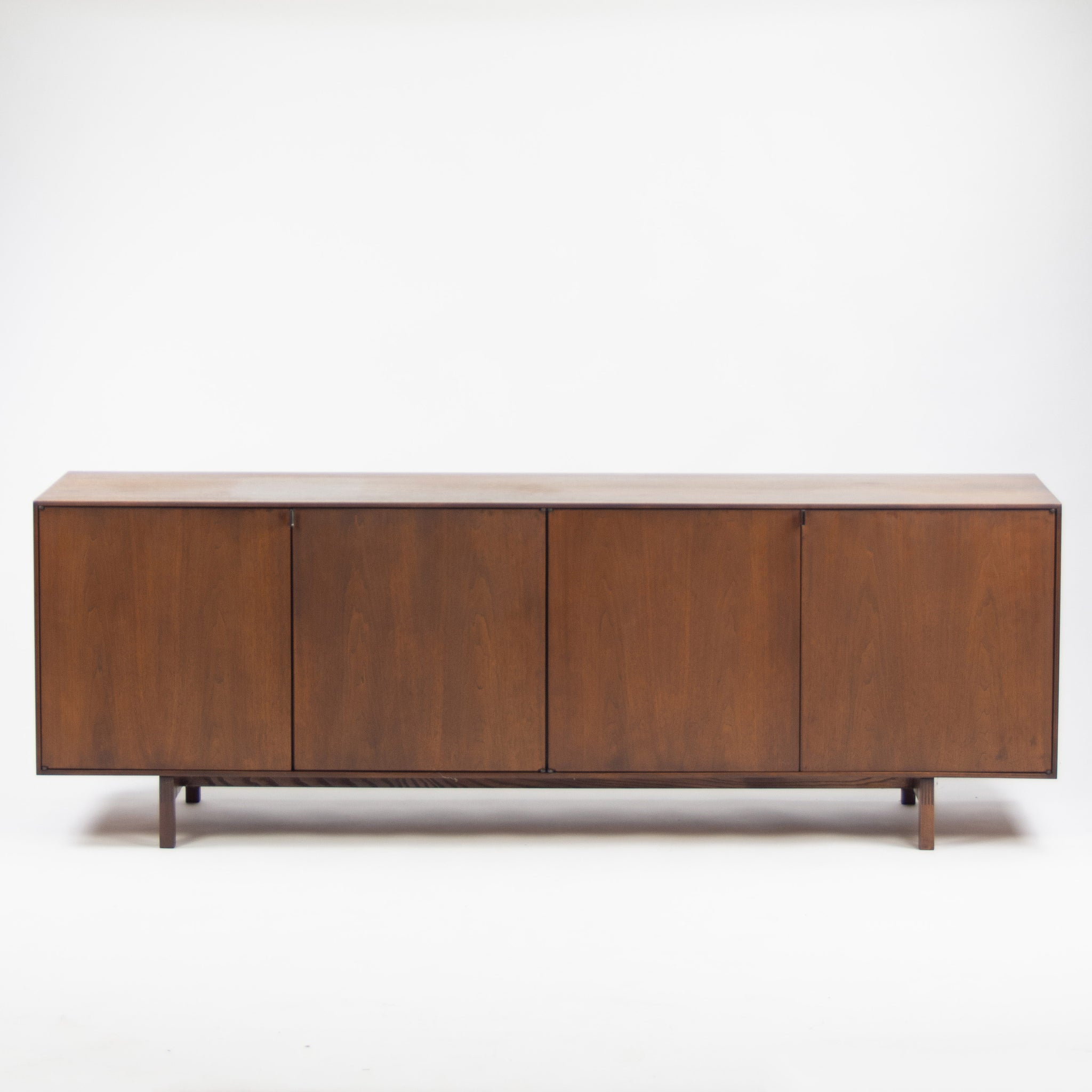 SOLD 1960's Florence Knoll Museum Quality Walnut Credenza Cabinet Sideboard