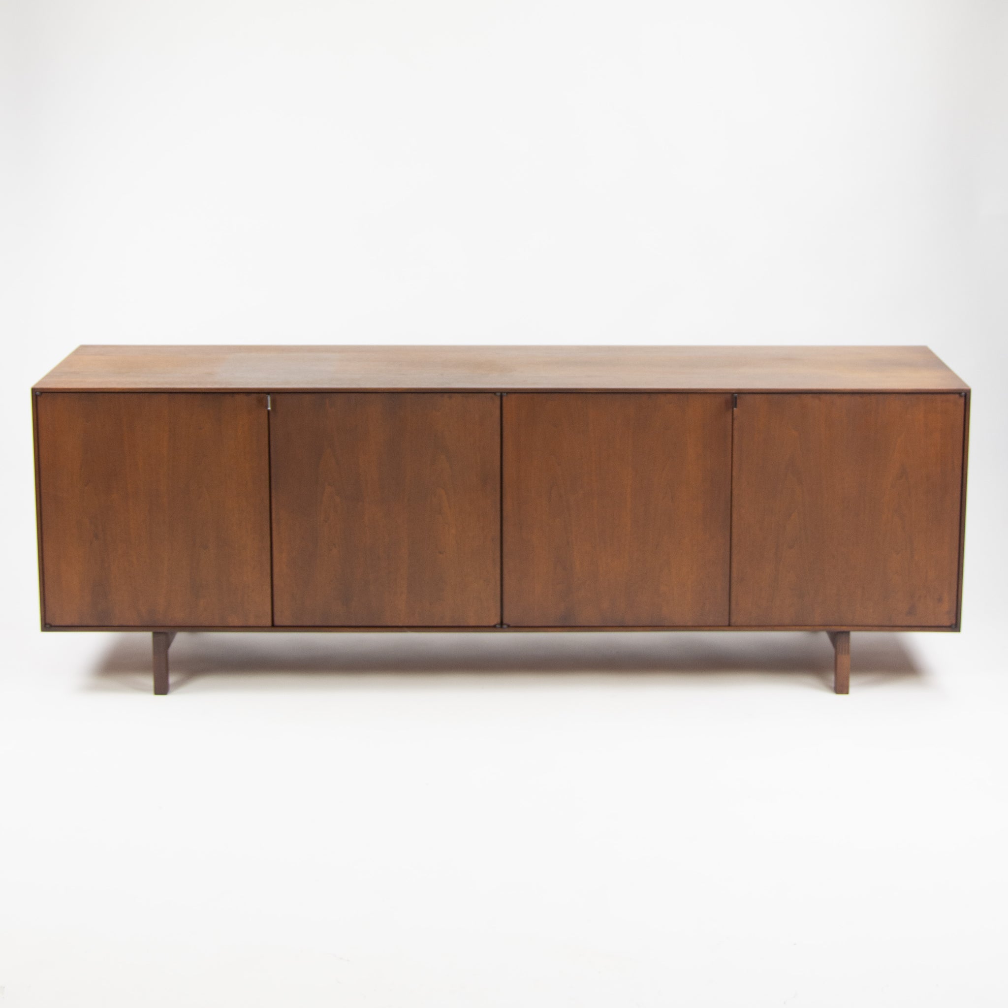 SOLD 1960's Florence Knoll Museum Quality Walnut Credenza Cabinet Sideboard