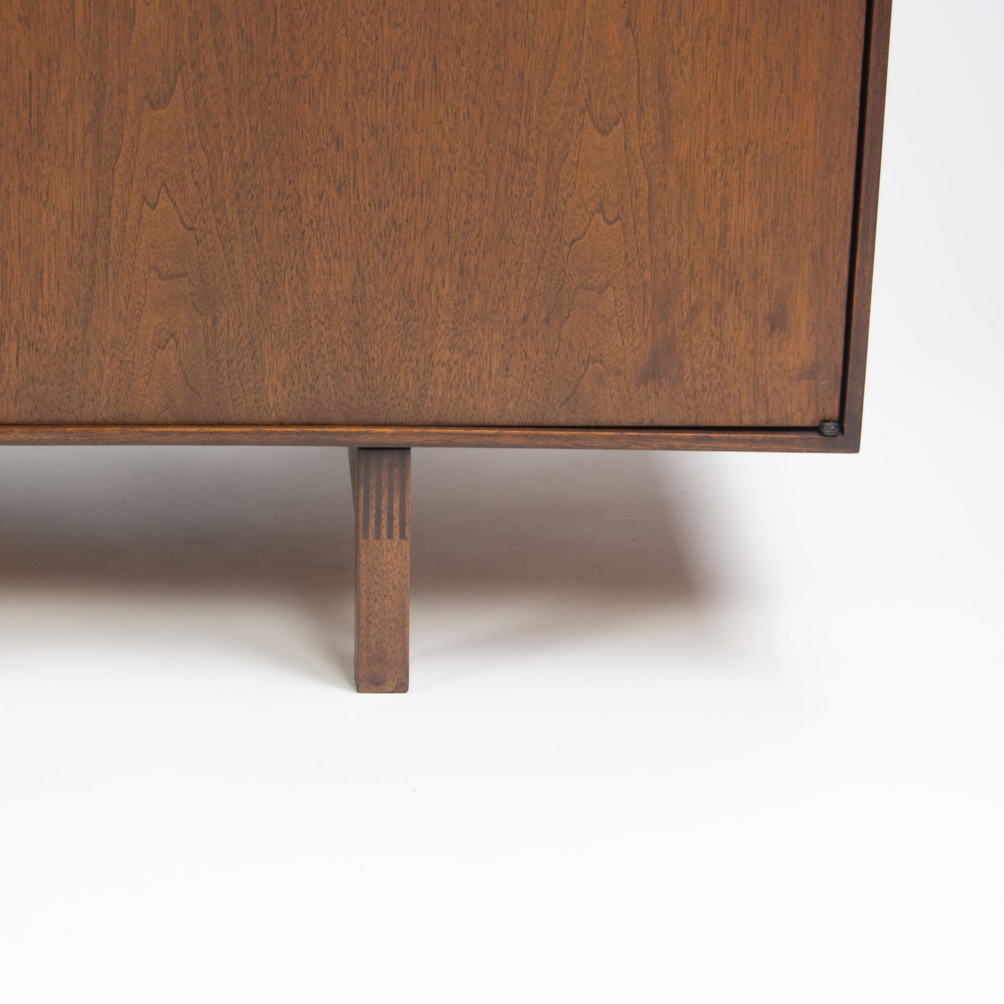 SOLD 1960's Florence Knoll Museum Quality Walnut Credenza Cabinet Sideboard
