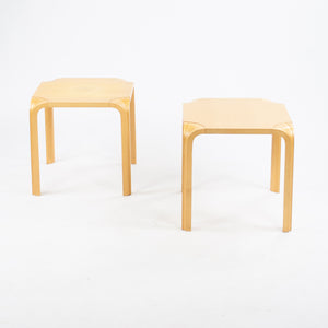 SOLD 1950's Alvar Aalto Fan Leg Side Tables Artek Finland