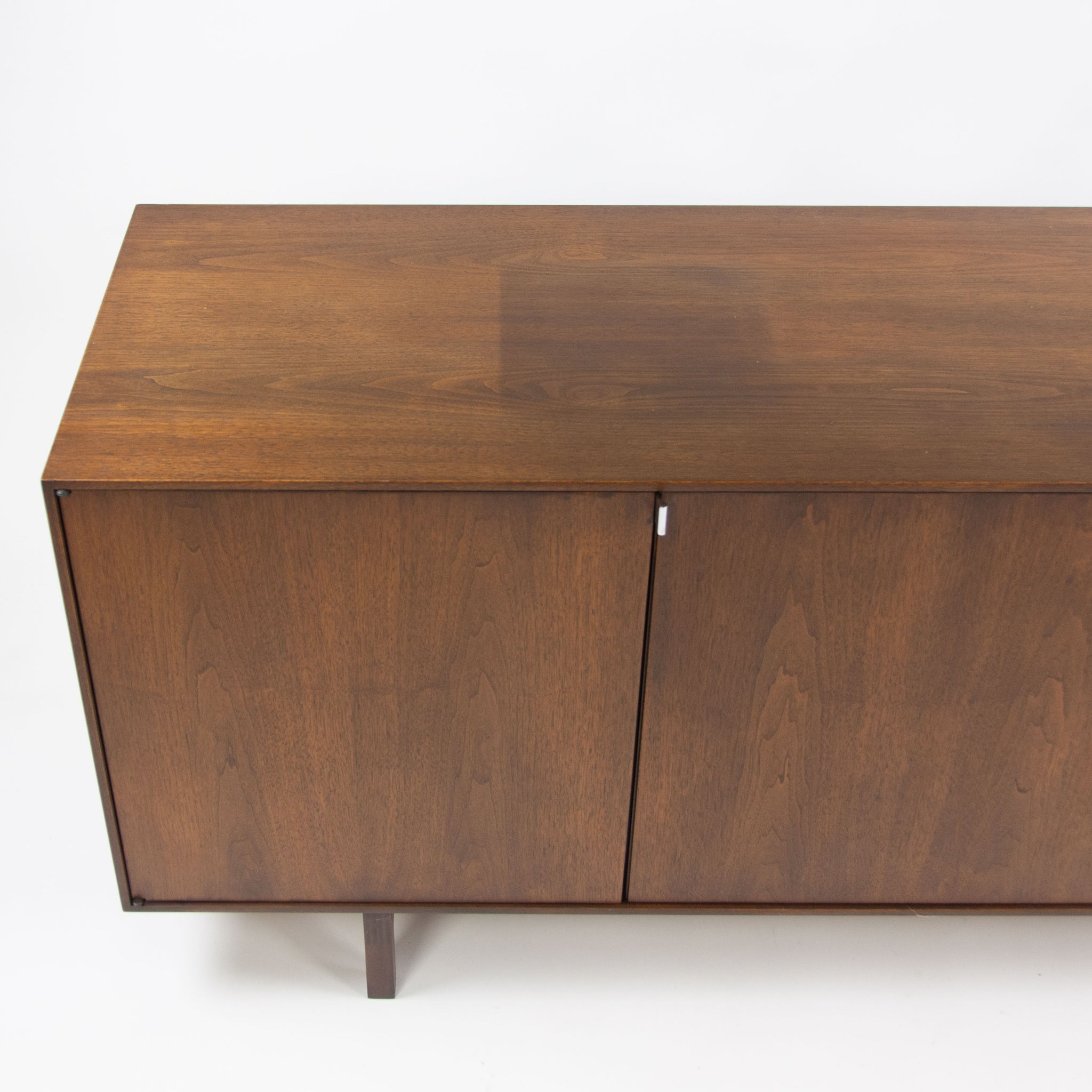 SOLD 1960's Florence Knoll Museum Quality Walnut Credenza Cabinet Sideboard