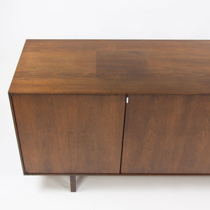 SOLD 1960's Florence Knoll Museum Quality Walnut Credenza Cabinet Sideboard