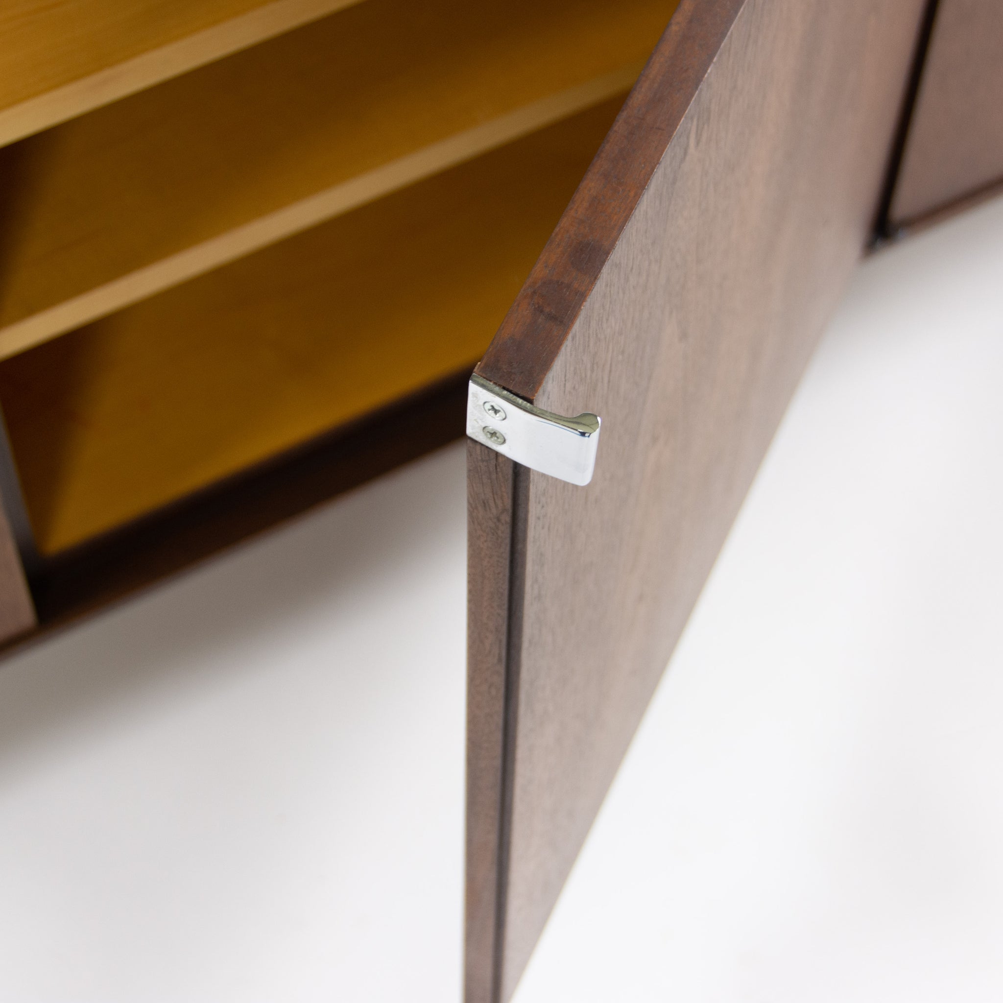 SOLD 1960's Florence Knoll Museum Quality Walnut Credenza Cabinet Sideboard