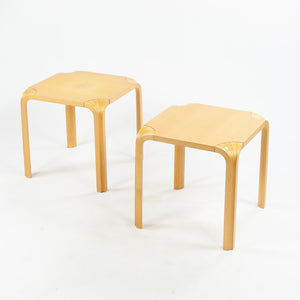 SOLD 1950's Alvar Aalto Fan Leg Side Tables Artek Finland