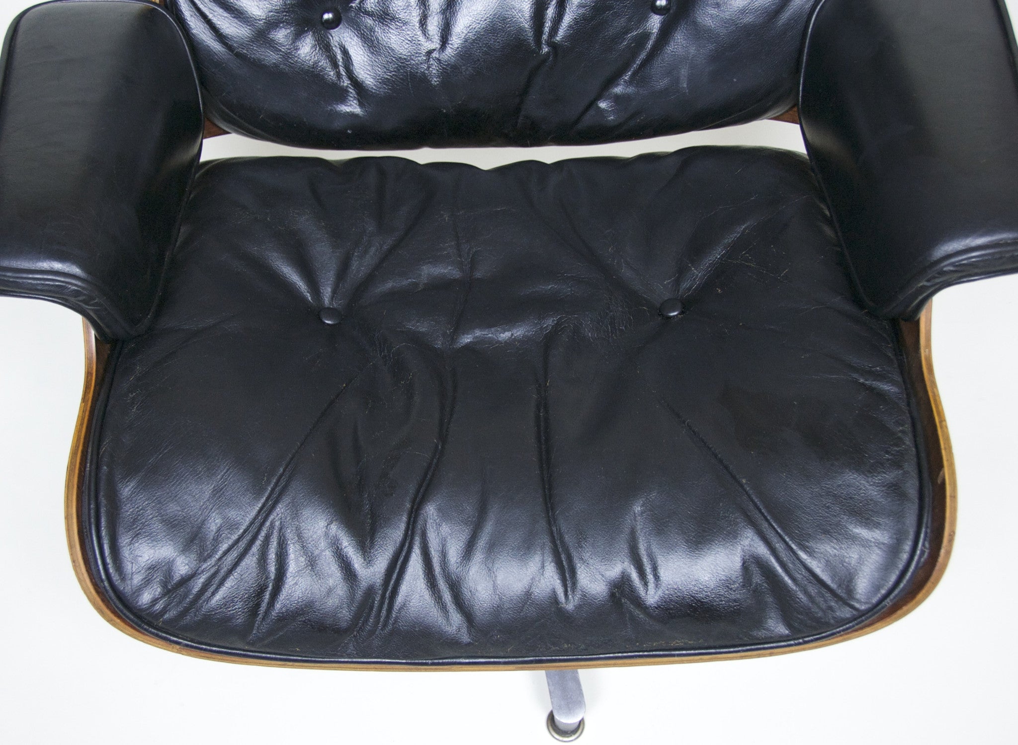 SOLD First Production Herman Miller Eames Lounge Chair & Ottoman with Brazilian Rosewood