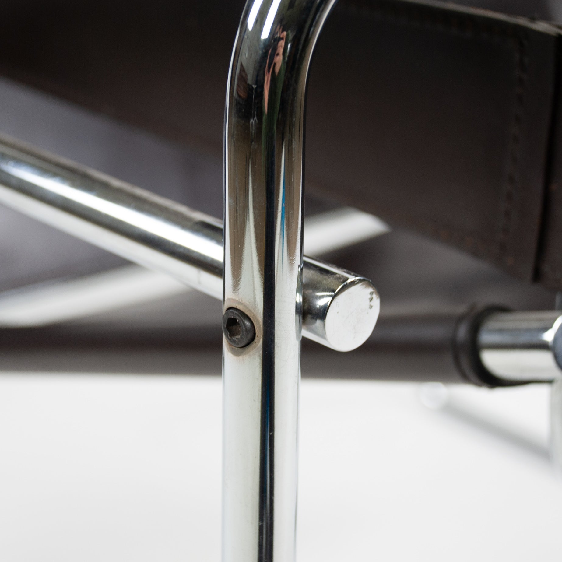 SOLD Early Marcel Breuer Wassily Chair B3 by Gavina Stendig Knoll Brown Leather
