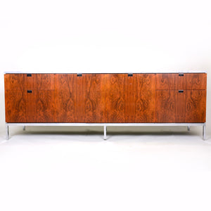 SOLD Florence Knoll Vintage Rosewood and Marble Credenza Cabinet Sideboard