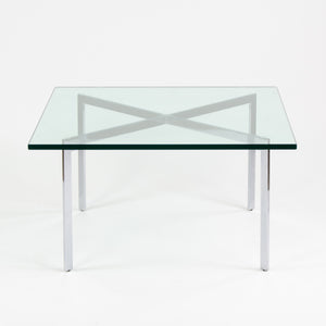 SOLD Knoll Mies Van Der Rohe Barcelona Coffee Table 34 Inch Glass Steel
