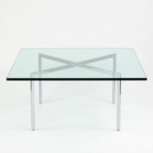 SOLD Knoll Mies Van Der Rohe Barcelona Coffee Table 40 Inch Glass Steel