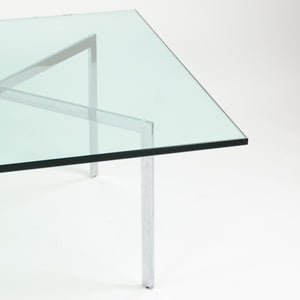 SOLD Knoll Mies Van Der Rohe Barcelona Coffee Table 40 Inch Glass Steel