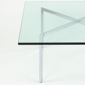 SOLD Knoll Mies Van Der Rohe Barcelona Coffee Table 40 Inch Glass Steel