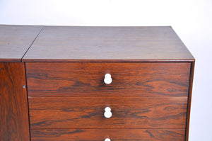 SOLD George Nelson Herman Miller Vintage Thin Edge Rosewood Credenza Cabinet Sideboard Bar