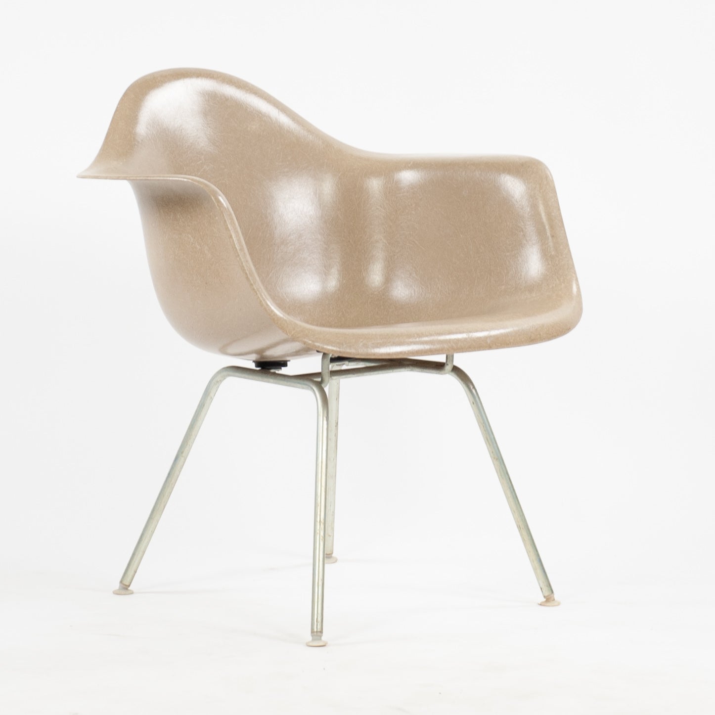 SOLD 1950's Original Herman Miller Eames Fiberglass Armshell Chair LAX Lounge