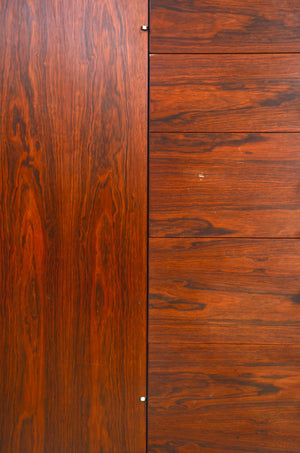SOLD George Nelson Herman Miller Vintage Thin Edge Rosewood Credenza Cabinet Sideboard Bar