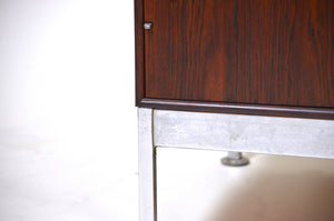 George Nelson Herman Miller Vintage Thin Edge Rosewood Credenza Cabinet Sideboard Bar