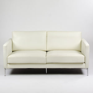 SOLD Knoll International Divina Settee Sofa by Piero Lissoni MINT! Ivory Leather