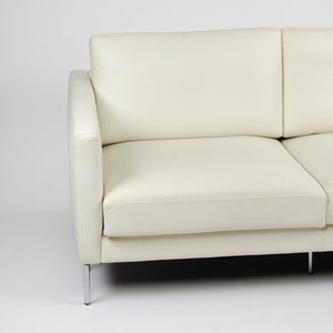 SOLD Knoll International Divina Settee Sofa by Piero Lissoni MINT! Ivory Leather