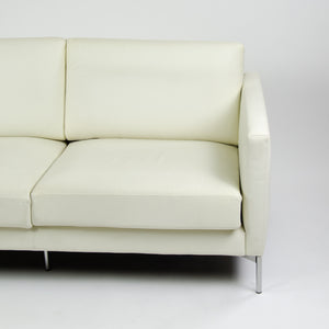 SOLD Knoll International Divina Settee Sofa by Piero Lissoni MINT! Ivory Leather