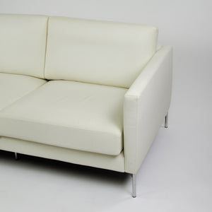 SOLD Knoll International Divina Settee Sofa by Piero Lissoni MINT! Ivory Leather