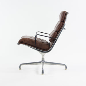 SOLD 1970's Museum Quality Eames Herman Miller Soft Pad Aluminum Lounge Chair Brown