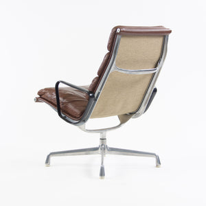 SOLD 1970's Museum Quality Eames Herman Miller Soft Pad Aluminum Lounge Chair Brown