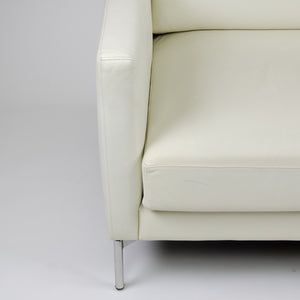 SOLD Knoll International Divina Settee Sofa by Piero Lissoni MINT! Ivory Leather