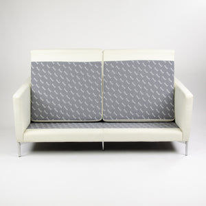 SOLD Knoll International Divina Settee Sofa by Piero Lissoni MINT! Ivory Leather