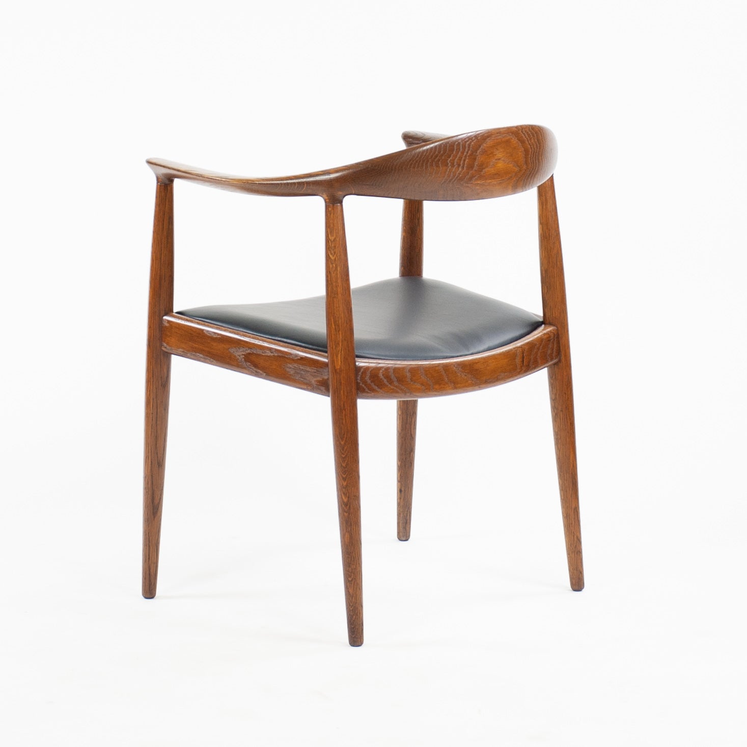 SOLD 12x Hans Wegner Round The Chair Johannes Hansen Denmark For Knoll Oak Armchairs