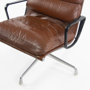 SOLD 1970's Museum Quality Eames Herman Miller Soft Pad Aluminum Lounge Chair Brown