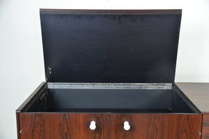 SOLD George Nelson Herman Miller Vintage Thin Edge Rosewood Credenza Cabinet Sideboard Bar