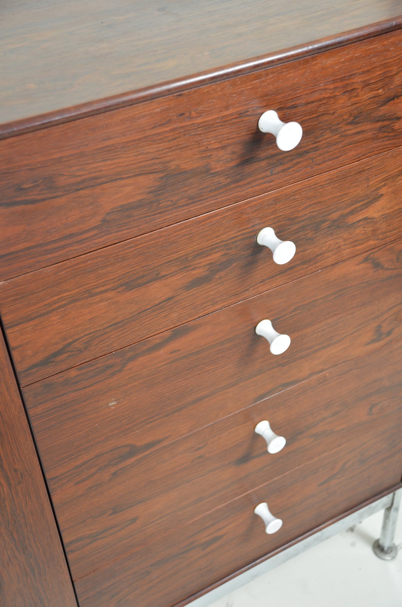 SOLD George Nelson Herman Miller Vintage Thin Edge Rosewood Credenza Cabinet Sideboard Bar
