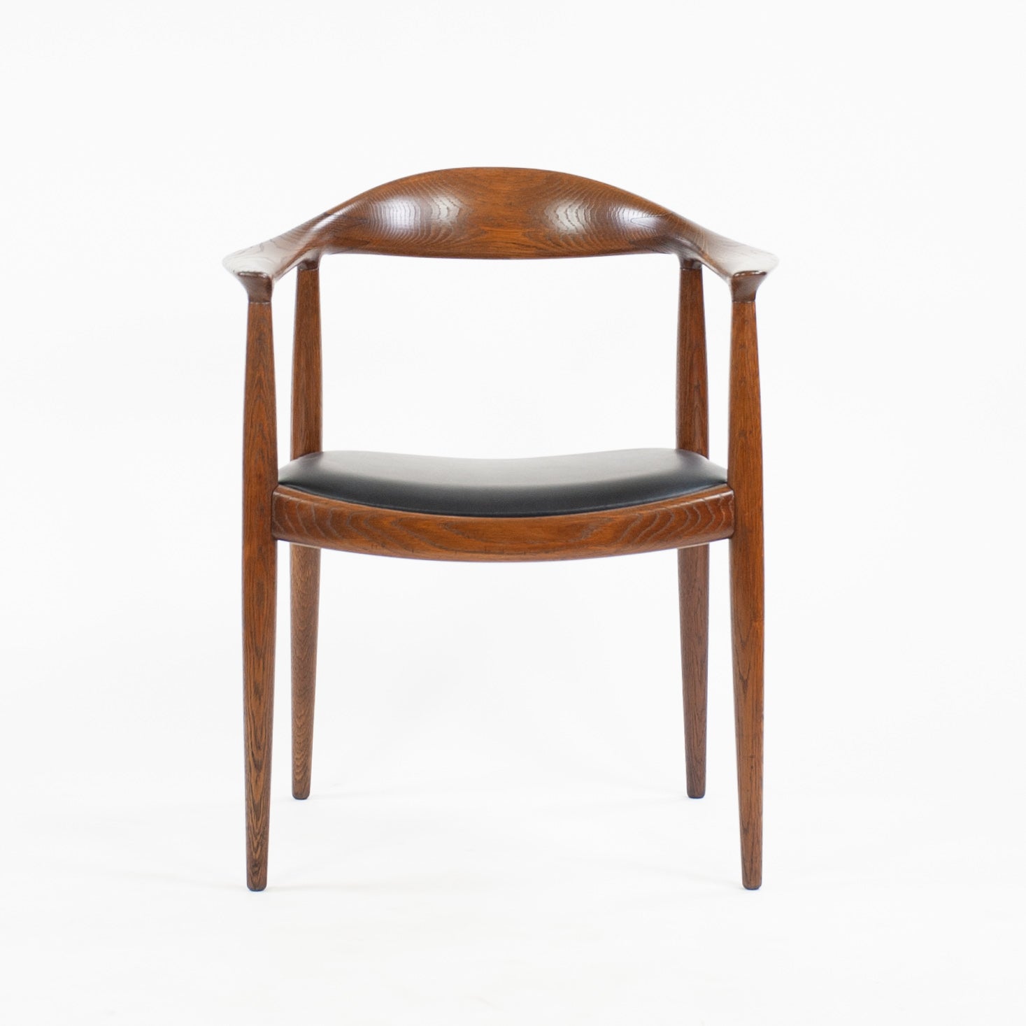 SOLD 12x Hans Wegner Round The Chair Johannes Hansen Denmark For Knoll Oak Armchairs